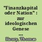 "Finanzkapital oder Nation" : zur ideologischen Genese des Antizionismus der SED