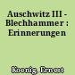 Auschwitz III - Blechhammer : Erinnerungen