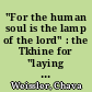 "For the human soul is the lamp of the lord" : the Tkhine for "laying wicks" by Sarah bas Tovim